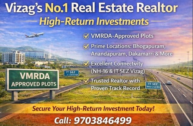 Best Vizag Real Estate Deals on Plots by the No.1 Trusted Agent