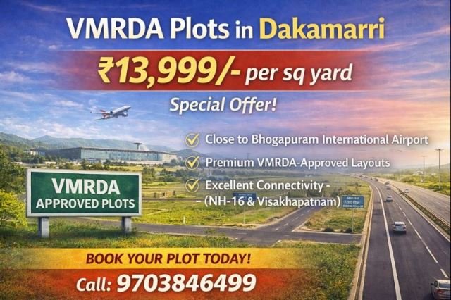 VMRDA Venture Plots in Dakamarri, Bhogapuram Zone – A Smart Investment Choice